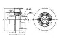 MLL-I型帶制動(dòng)輪型梅花形彈性聯(lián)軸器系列